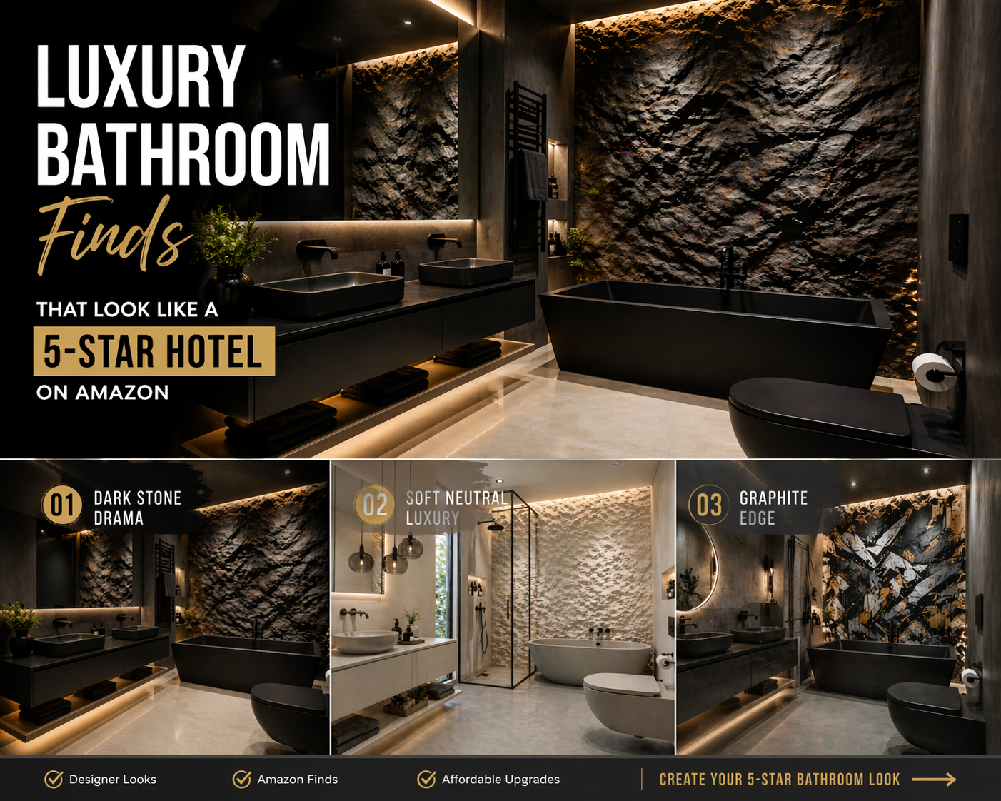Luxury Bathroom Finds on Amazon That Look Like a 5-Star Hotel