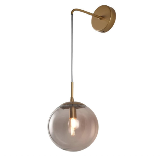 Wall Lamp with Gold Metal Socket